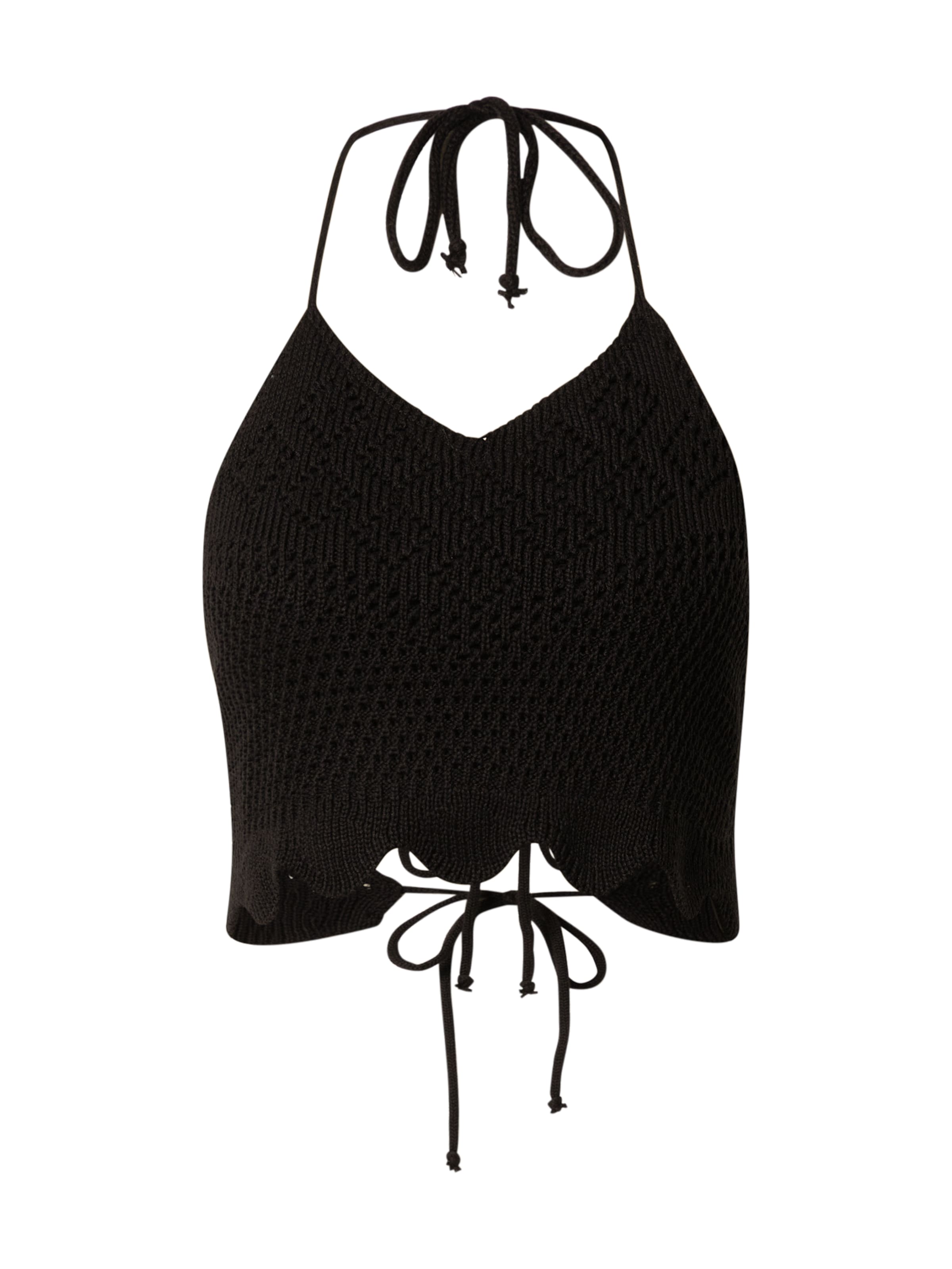 ABOUT YOU Knitted Top 'Drew' in Black: front