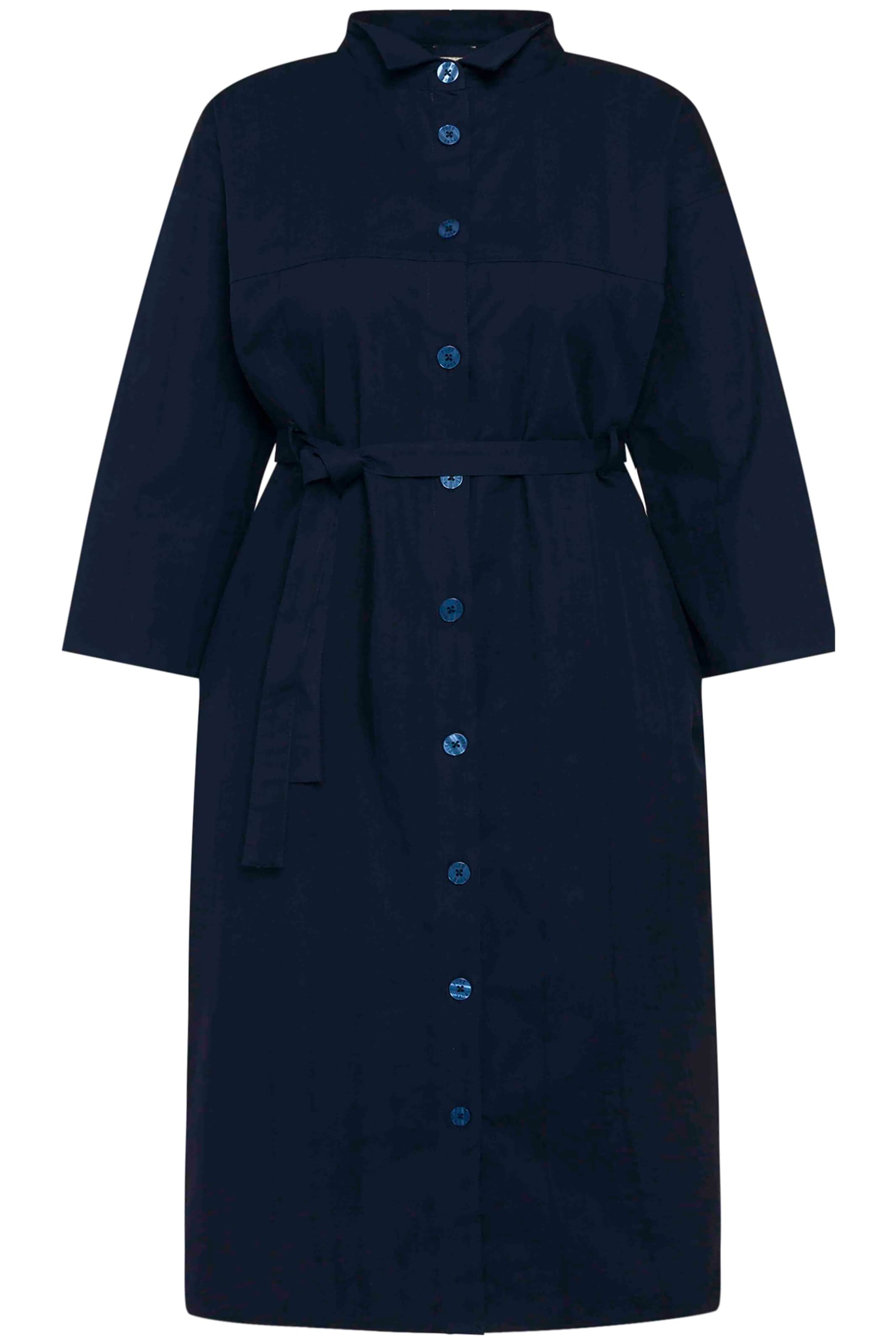 Ulla Popken Blousejurk in Blauw: voorkant