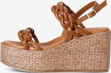 Sandales CAFè NOIR en marron : devant