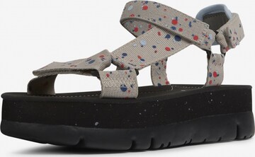 CAMPER Strap Sandals 'Oruga Up' in Grey: front