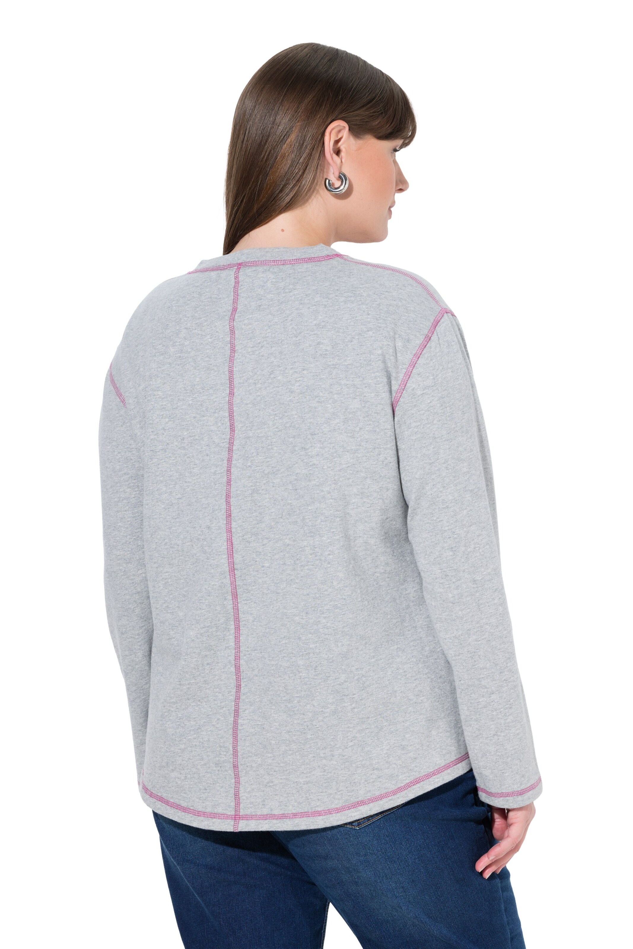 Ulla Popken Sweatshirt in Grijs