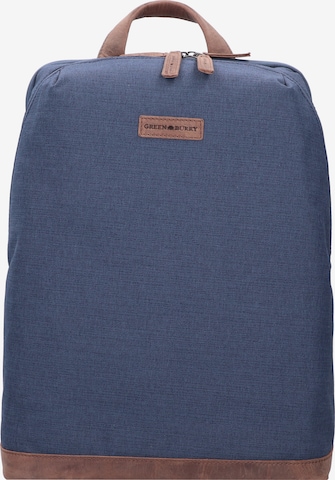 GREENBURRY Backpack 'Derby' in Blue: front