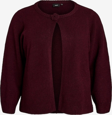 Cardigan 'ALMA' Zizzi en rouge : devant