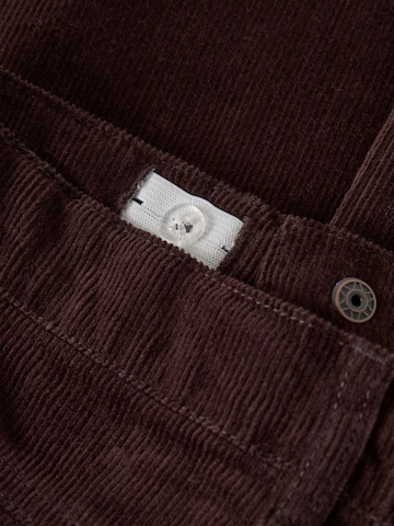 NAME IT - Pierna ancha Pantalón en marrón