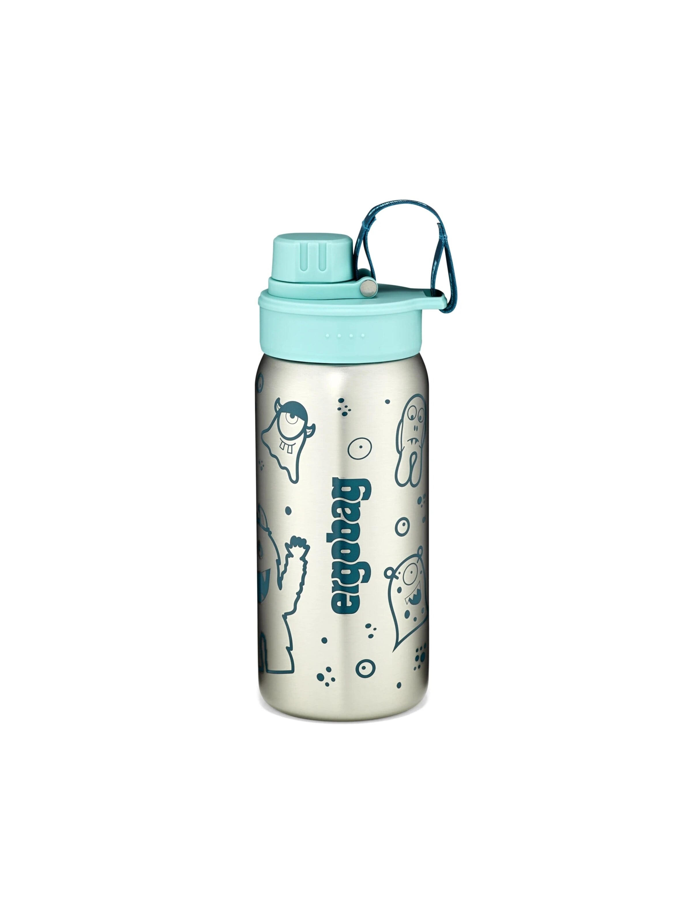 ergobag Trinkflasche 'Trinkflasche Edelstahl Trinkflasche'‌‌‌‌‌‌‌ in Grün: Vorderseite