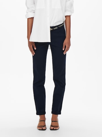 Regular Pantalon chino 'BIANA' ONLY en bleu : devant