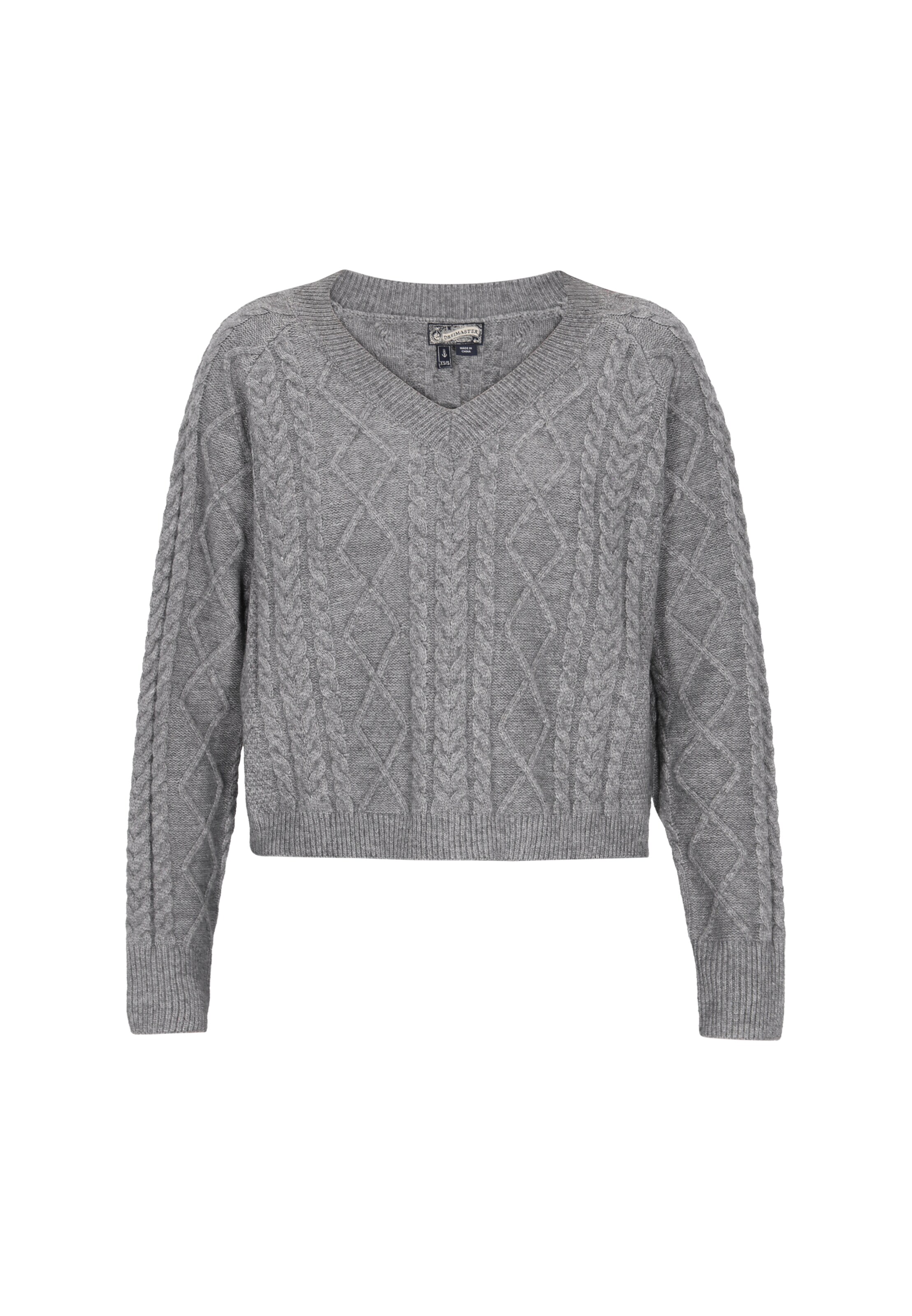 DreiMaster Vintage Pull-over en XS-S en gris, Vue avec produit