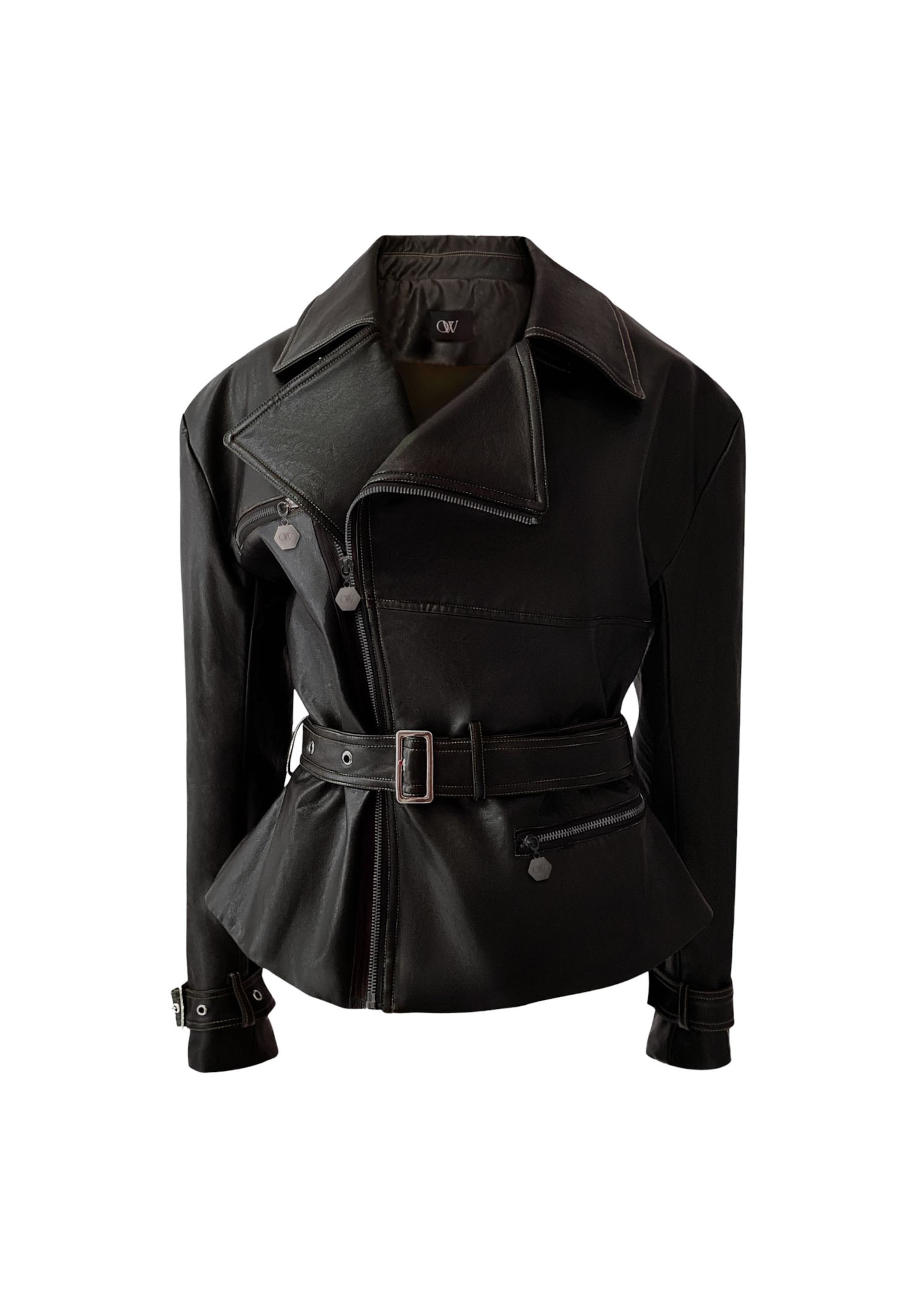 OW Collection Übergangsjacke 'Daphne' in Schwarz: Vorderseite