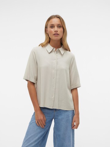 VERO MODA Blouse 'Mymilo' in Grijs: voorkant