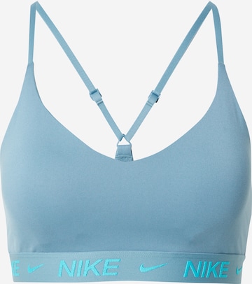 NIKE Спортивный бюстгальтер 'INDY' в Синий: спереди