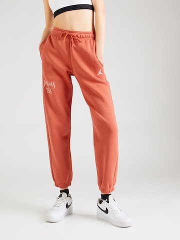 Tapered Pantaloni de la Jordan pe roșu: față