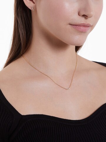 Boucles d'oreilles Lucardi en or : devant
