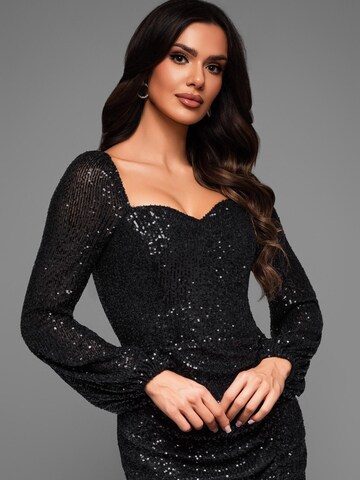 Ombre Abendkleid‌‌‌‌‌‌‌‌ in Schwarz