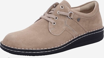 Finn Comfort Lace-Up Shoes in Beige: front