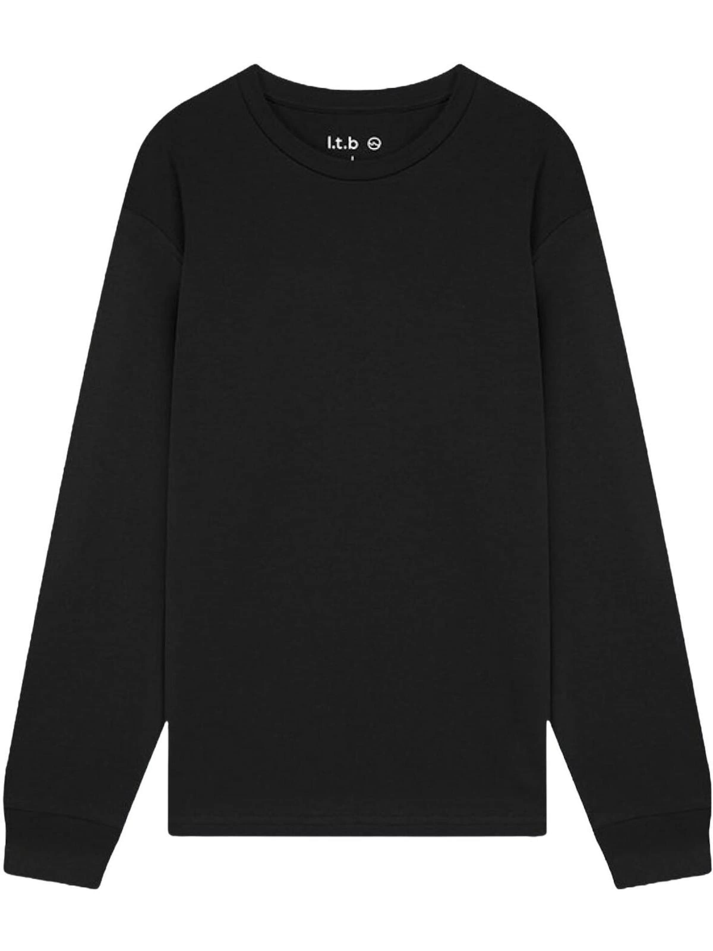 LTB Jeans - Sudadera 'LTB Jeans Herren-Sweatshirt mit Rundhalsausschnitt' en negro