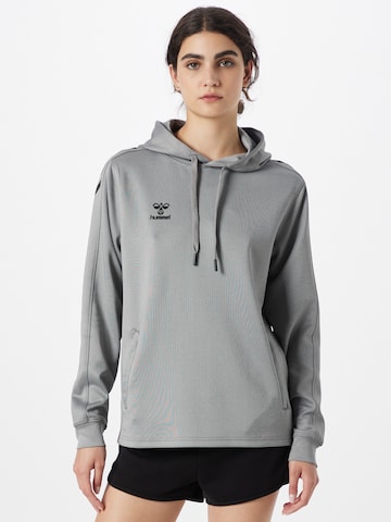 Hummel Sportief sweatshirt in Grijs: voorkant