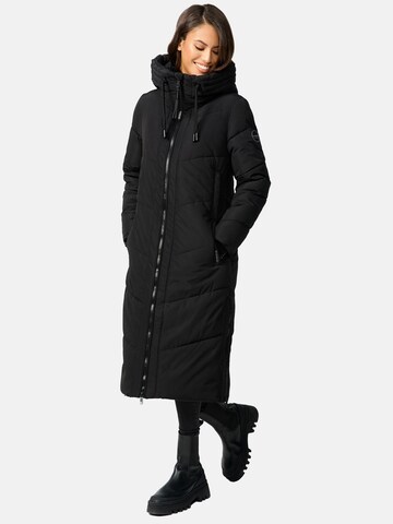 MARIKOO Winter Coat 'Nadaree XVI' in Black: front