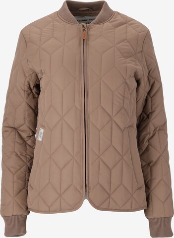 Weather Report Athletic Jacket 'Piper' in Brown: front