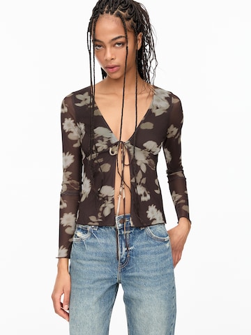 Pull&Bear Blus i brun: framsida