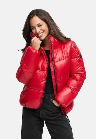 MARIKOO Winter jacket 'Hazalee 16' in Red: front