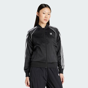 ADIDAS ORIGINALS Кофта на молнии 'Adicolor' в Черный: спереди