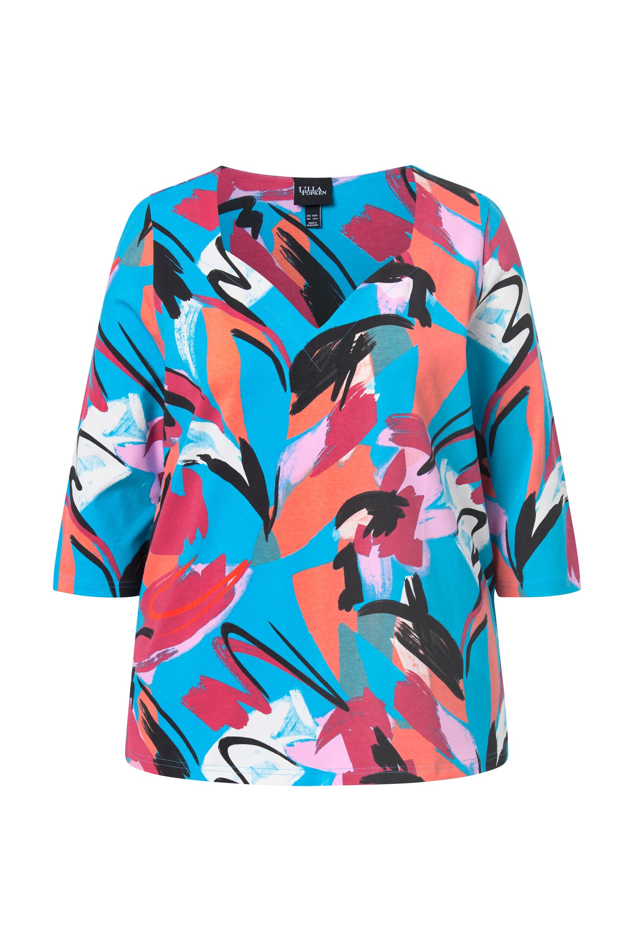 Ulla Popken Shirt in Blau: Vorderseite