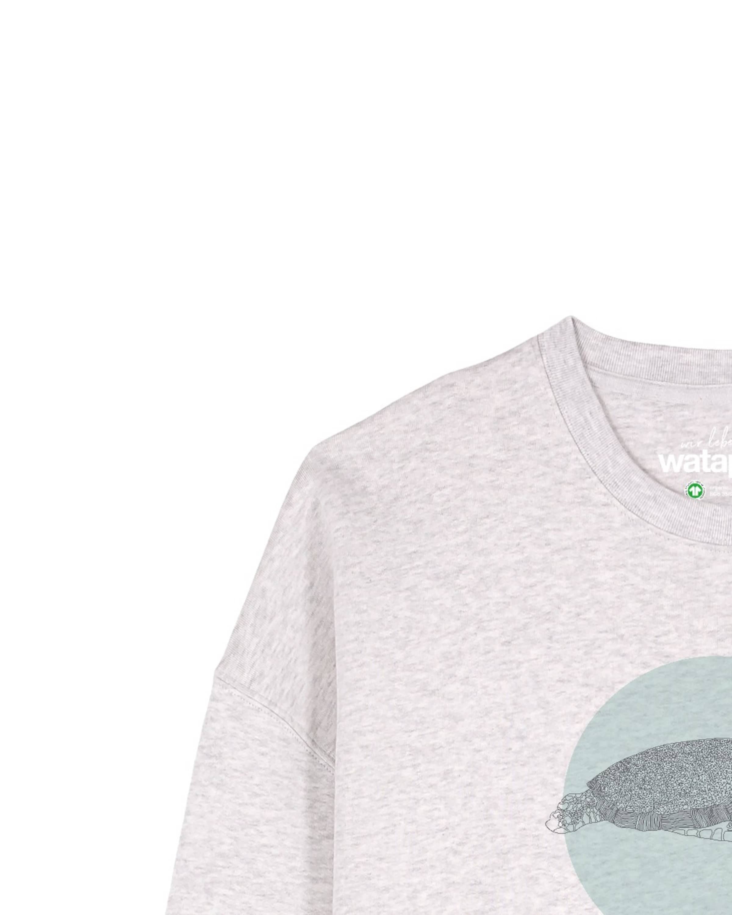 Watapparel Sweatshirt 'Meeresschildkröte ' in Grey