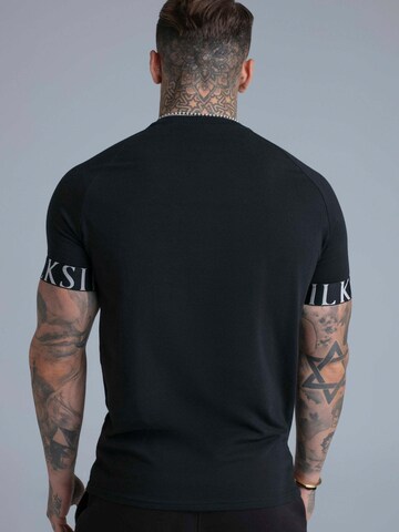 SikSilk Koszulka 'Tech' w kolorze czarny