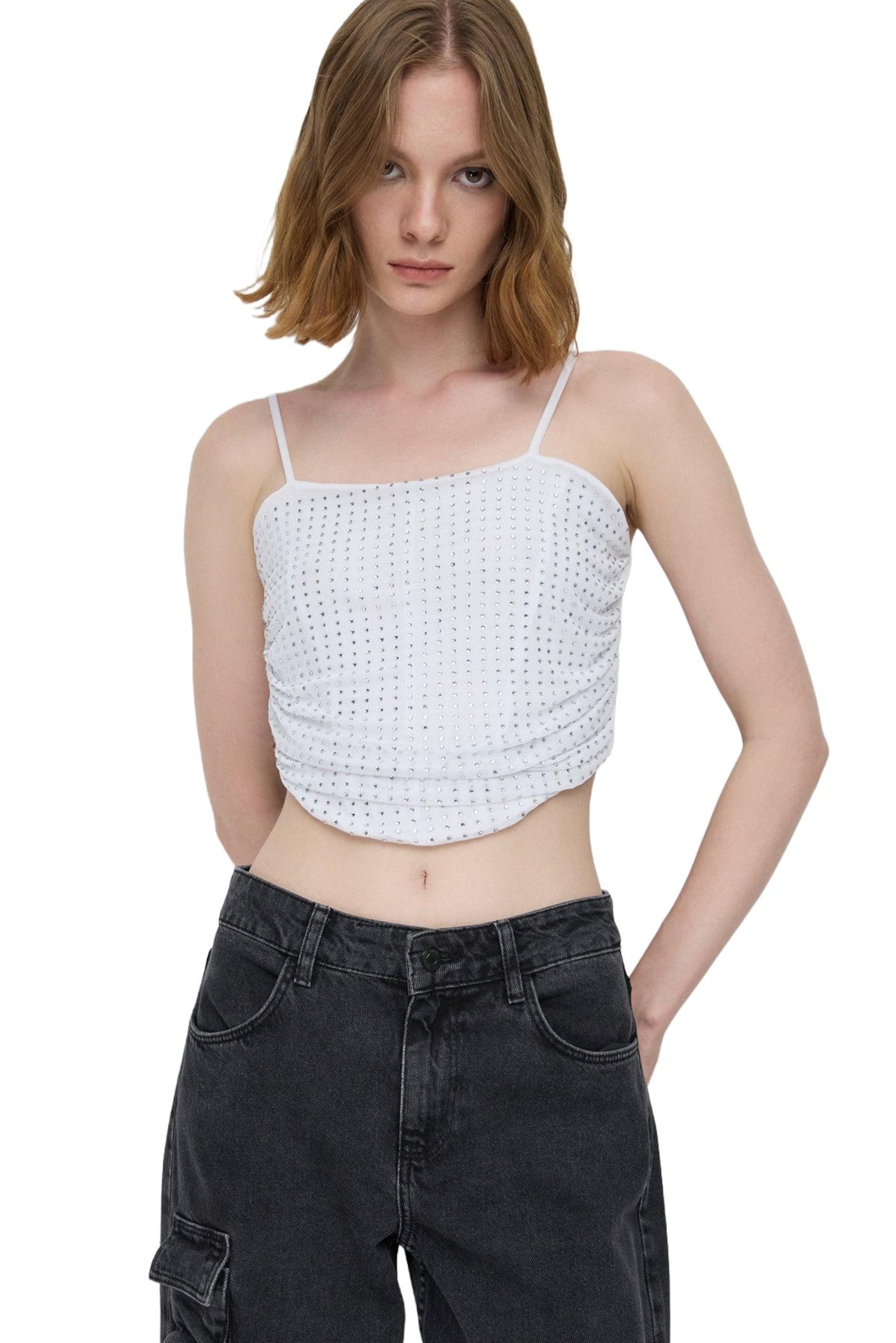 No Matter What Top in White: front