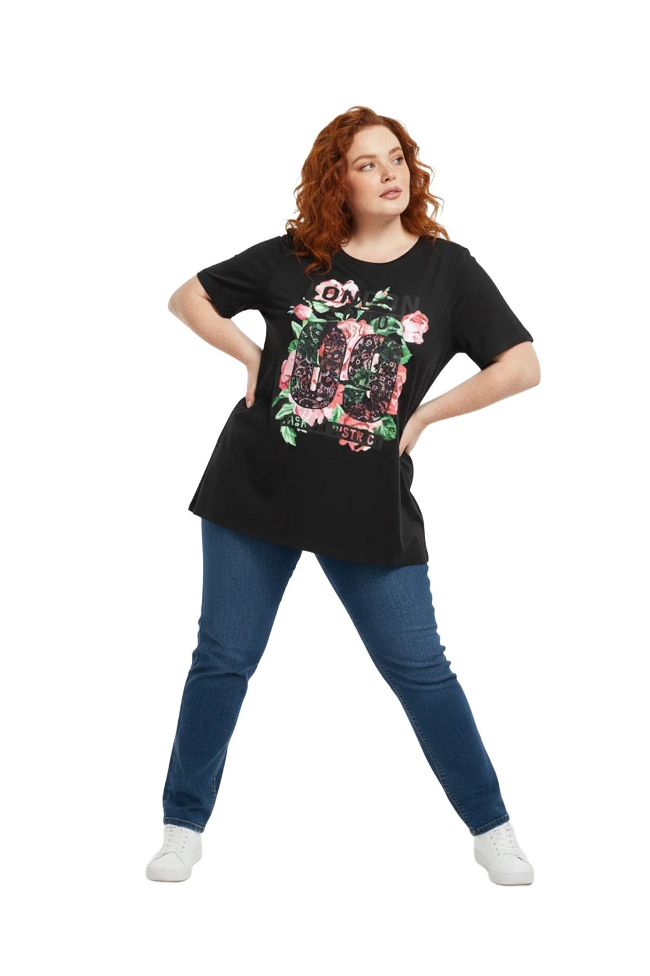 Shape Of You Shirt in Zwart