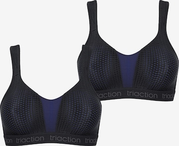TRIUMPH Bustier Sport-BH ' Triaction Energy Lite ' in Schwarz: Vorderseite