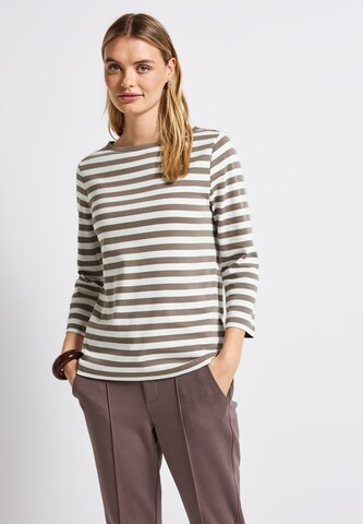 STREET ONE Shirt in Brown: front