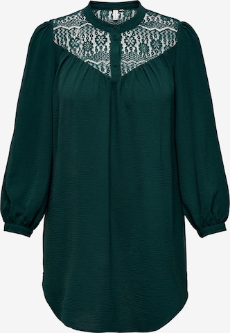 ONLY Carmakoma Blouse in Groen: voorkant