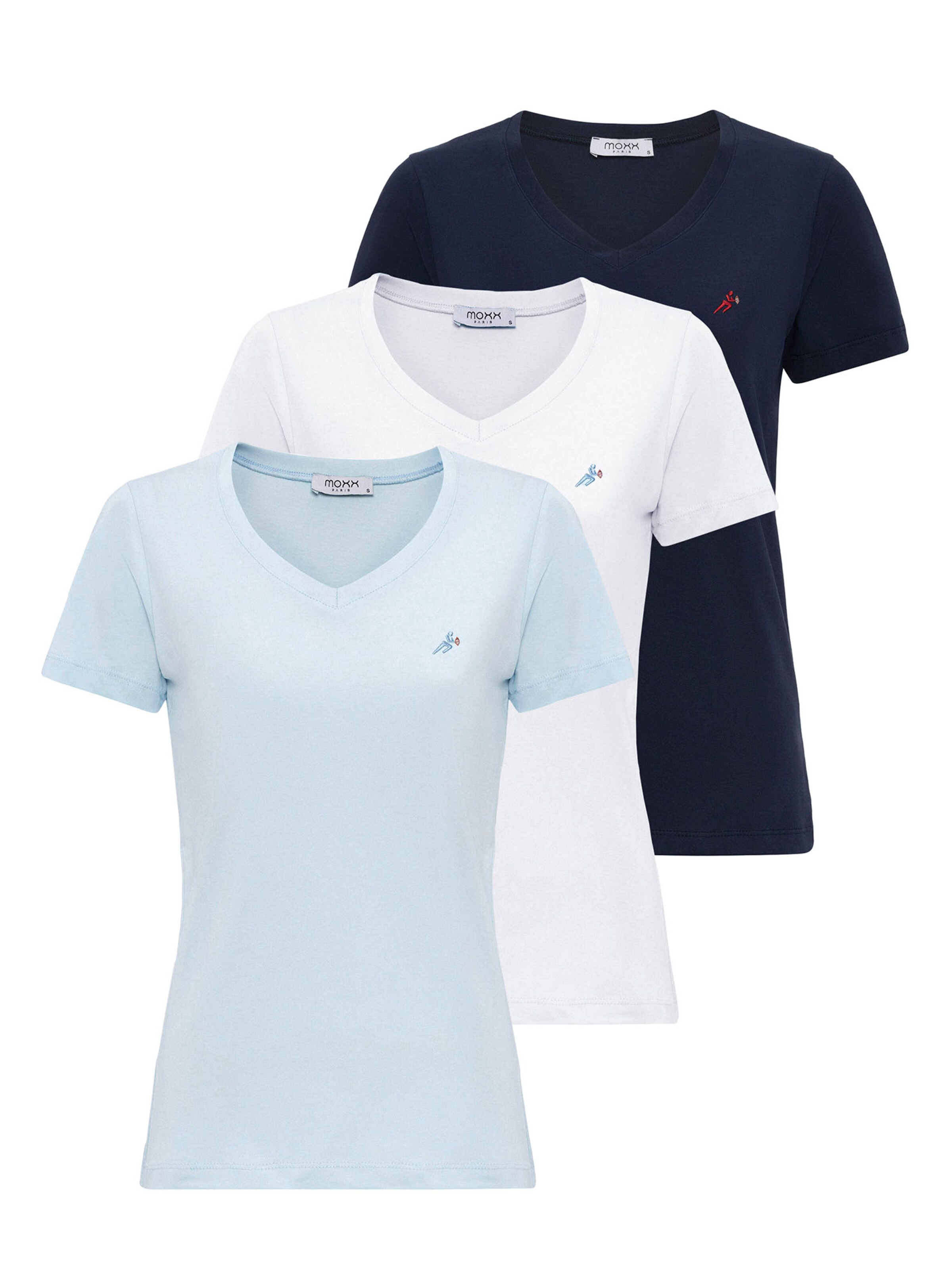 Maglietta di Moxx Paris in blu: frontale