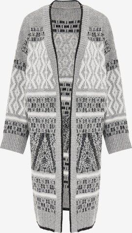 Jalene Knit Cardigan in Grey: front