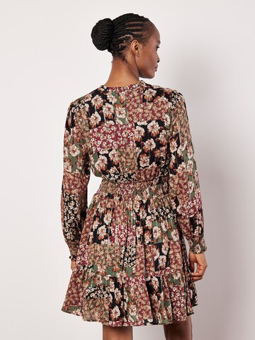 Apricot Dress 'Patchwork' in Green