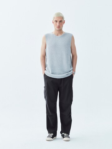 VAMOS CLO Loosefit Cargobroek 'Mount Pleasant' in Zwart