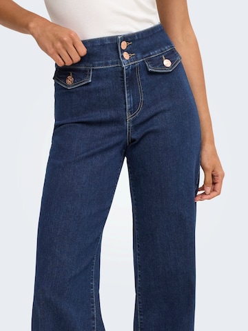 Wide Leg Jean 'ONLJUICY-WAUW' ONLY en bleu