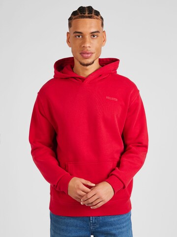 Sweat-shirt HOLLISTER en rouge : devant