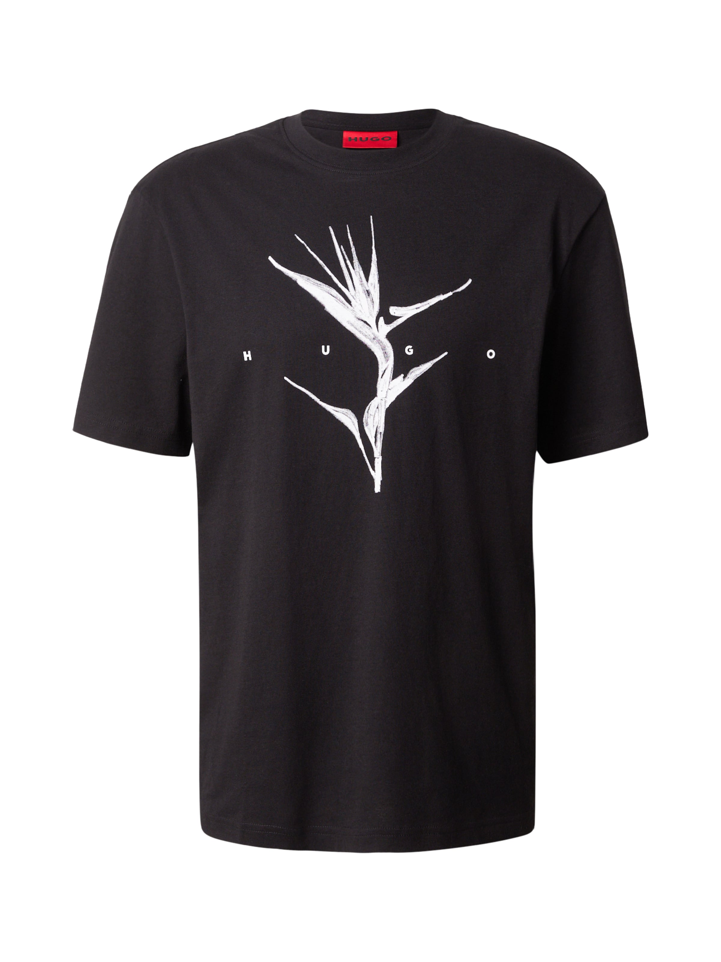 HUGO T-Shirt 'Darise' in S in schwarz / weiß, Produktansicht
