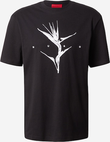 HUGO T-Shirt 'Darise' in Schwarz: Vorderseite