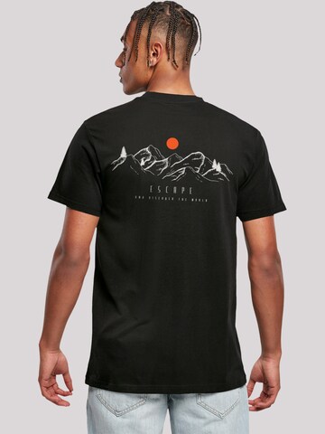 F4NT4STIC Shirt 'Discover the world' in Zwart: voorkant
