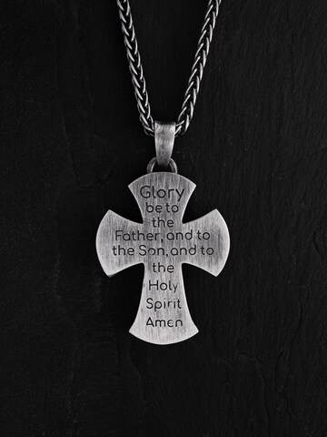 Ciondolo 'IN THE NAME OF GOD' di REYTEL in argento