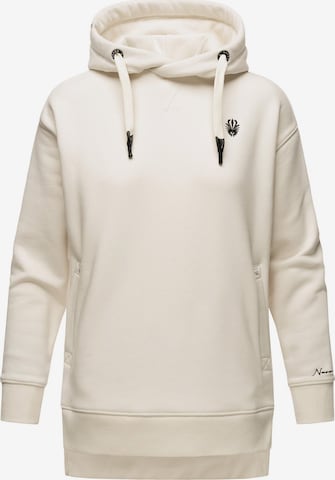 NAVAHOO - Sweatshirt 'Silberengelchen' em branco: frente