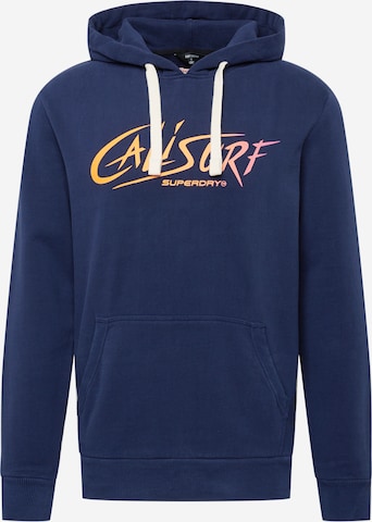 Superdry Sweatshirt in Blauw: voorkant