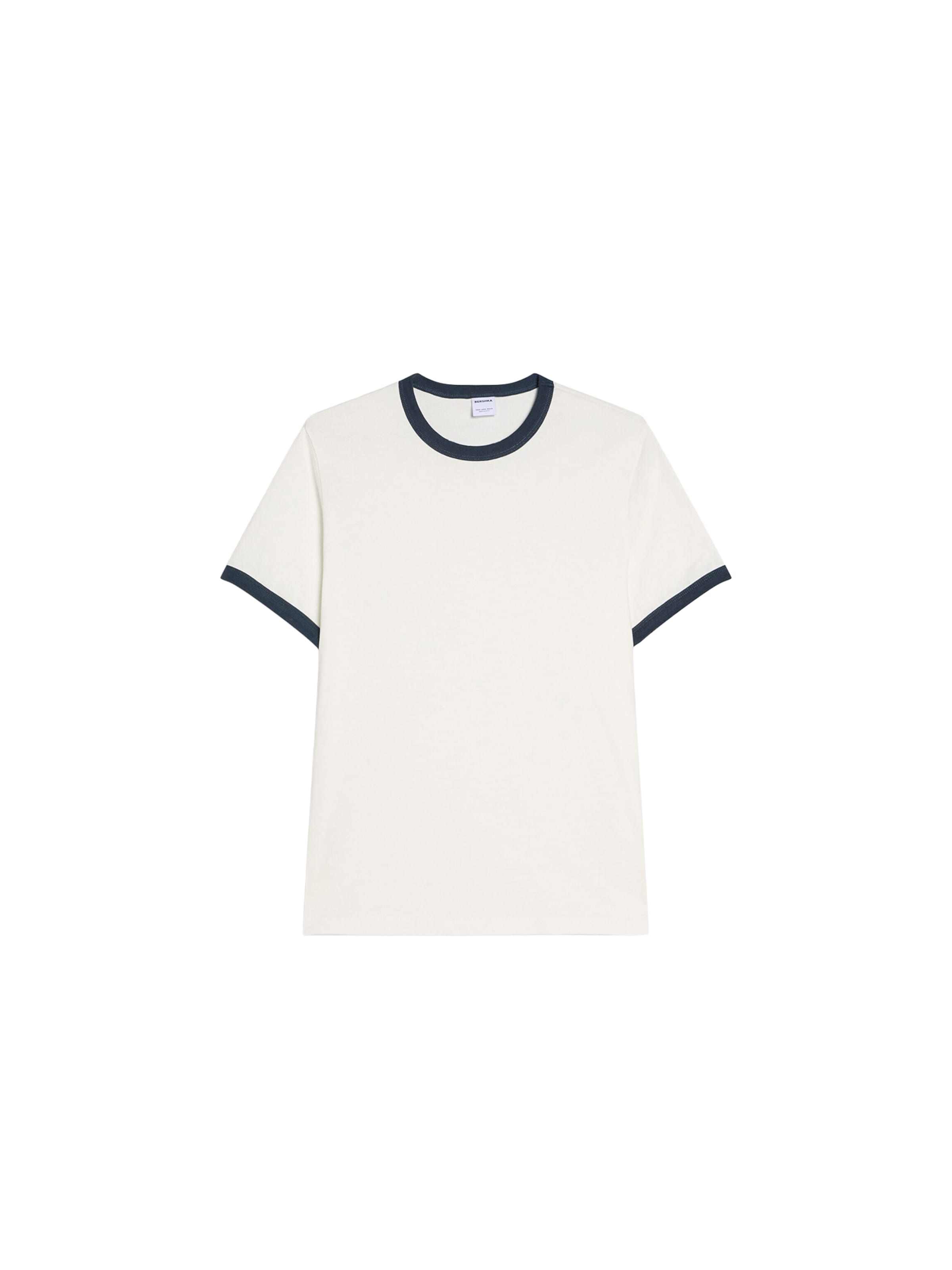 Bershka Majica | bela barva: sprednja stran