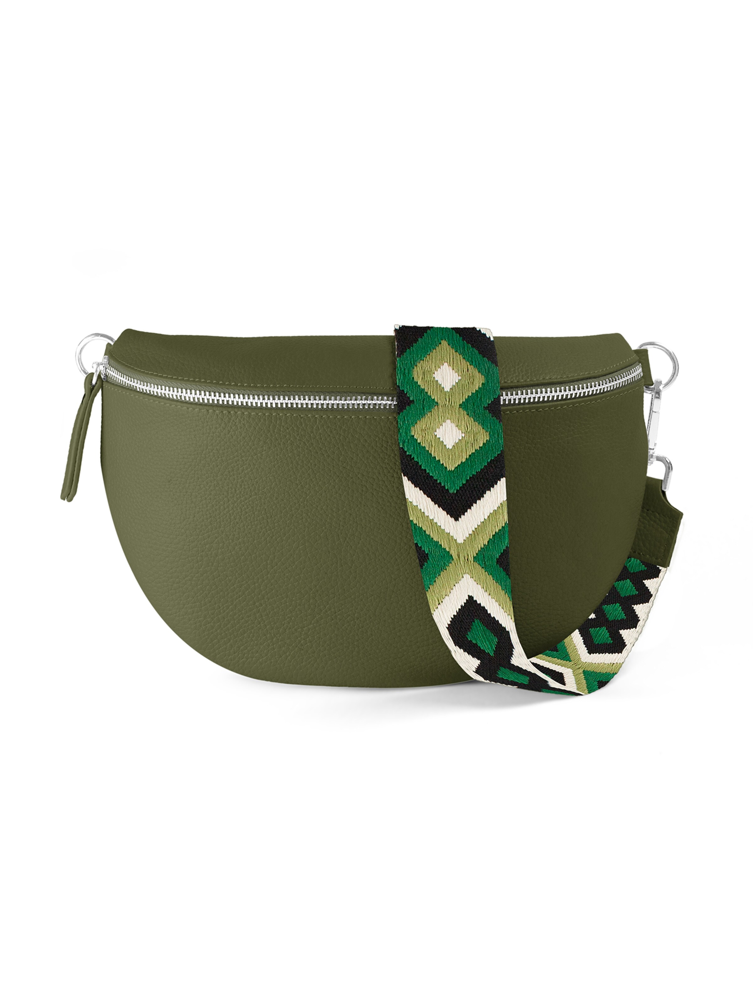 lePelou Belt bag 'JUNA large' in Green: front
