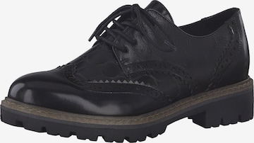 MARCO TOZZI Lace-Up Shoes in Black: front