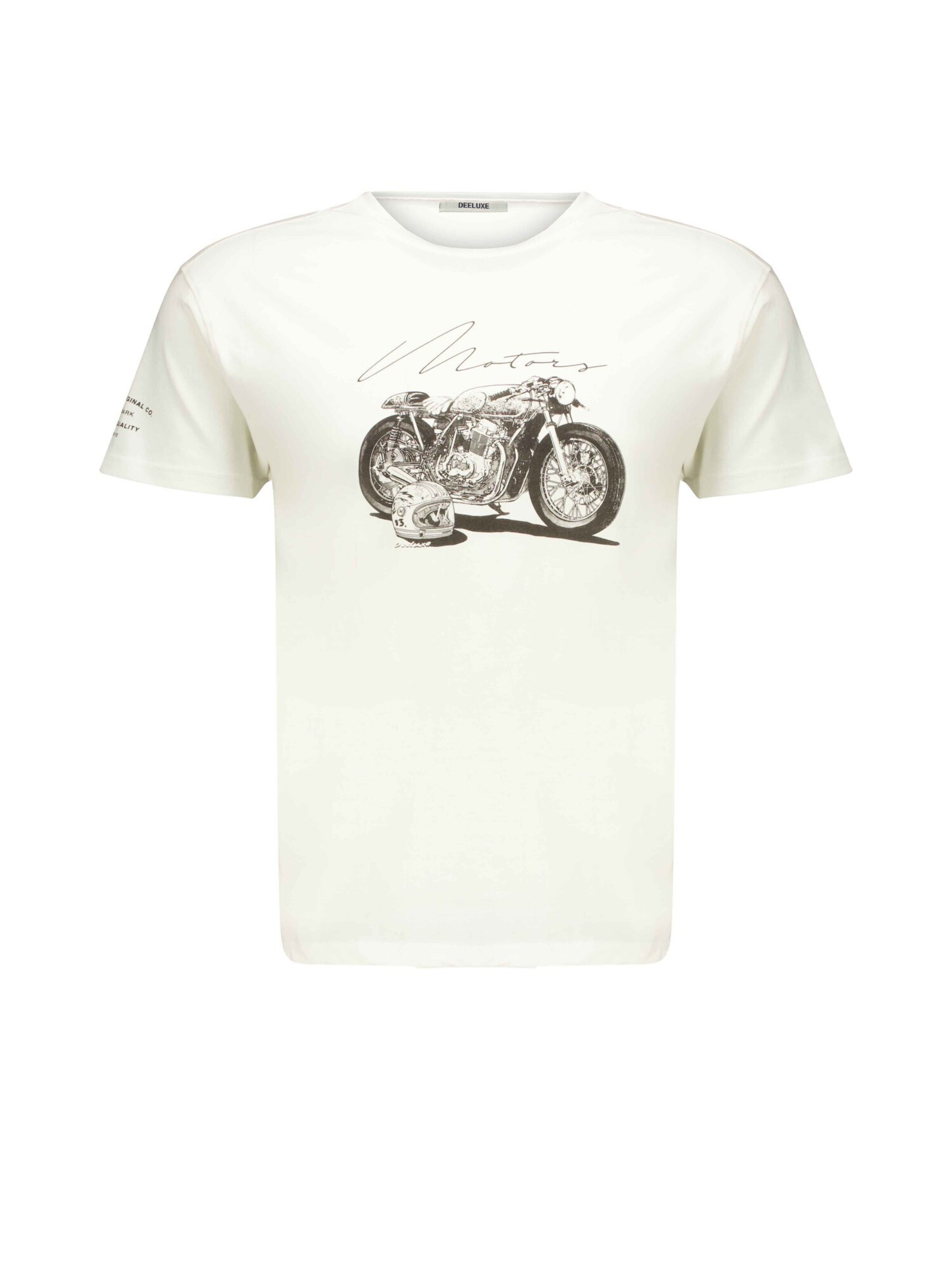 Deeluxe Shirt 'MOTORBIKE' in Wit: voorkant
