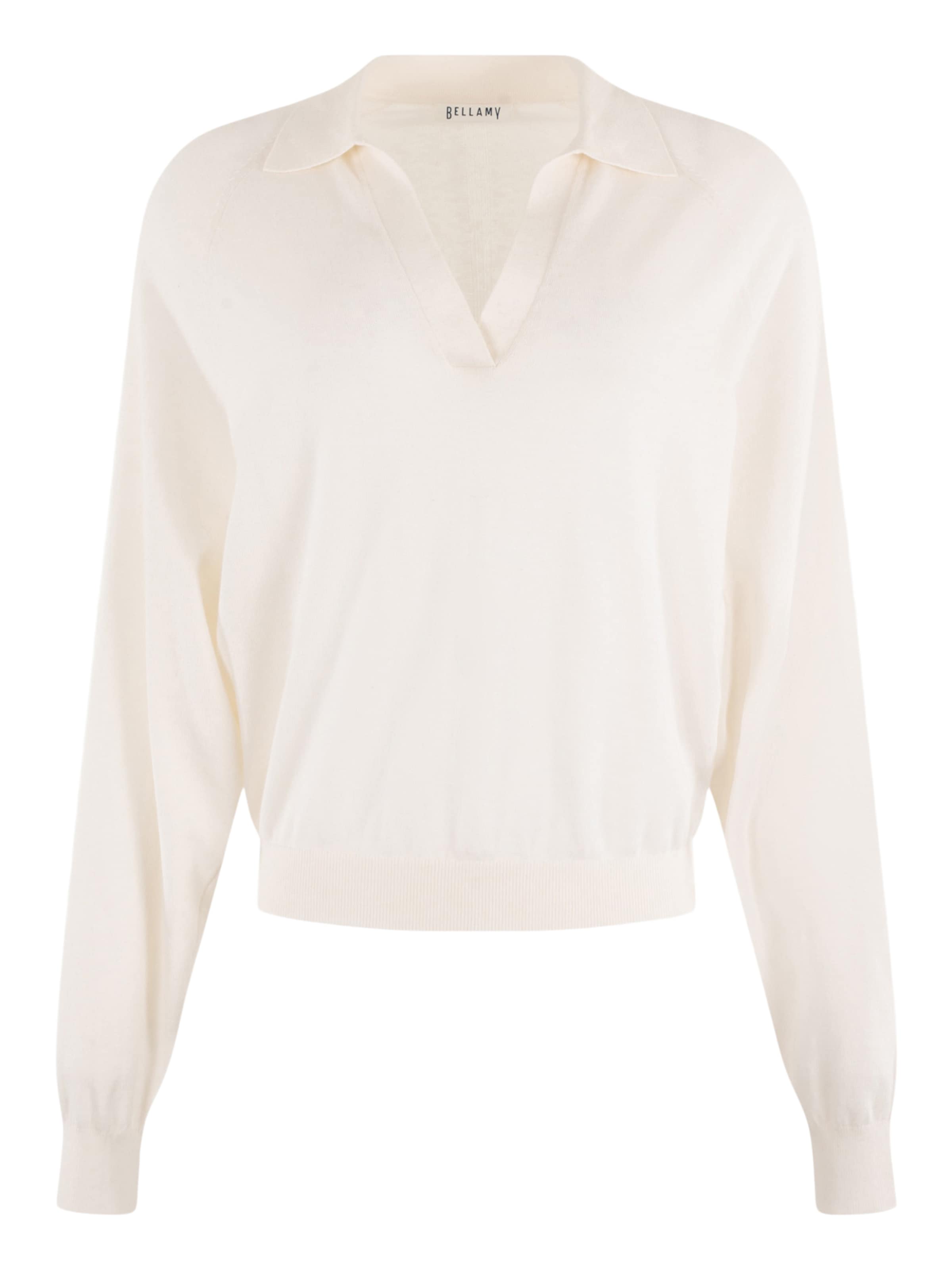 Bellamy Gallery Sweater 'Miya' in White: front